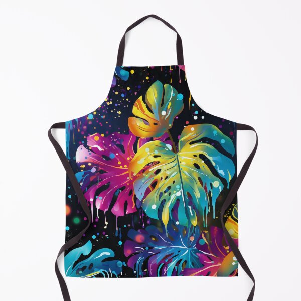 Item preview, Rainbow monstera pattern designed and sold by BloodRubyz.