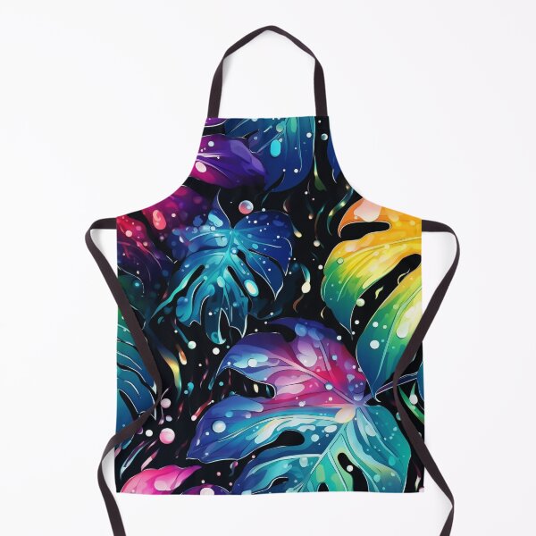Item preview, Rainbow monstera pattern designed and sold by BloodRubyz.