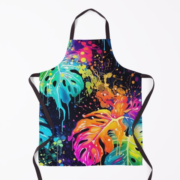 Item preview, Rainbow monstera pattern designed and sold by BloodRubyz.