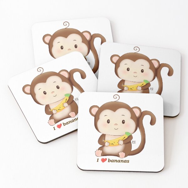 Item preview, Monkey | Monkey lovers - Monkey love bananas designed and sold by FennyWijayaMomo.