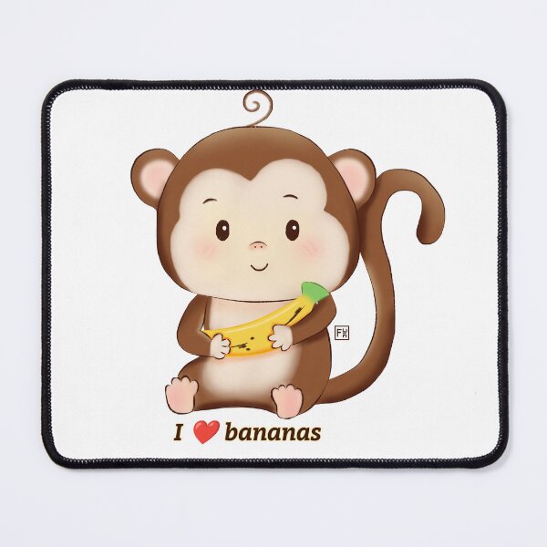 Item preview, Monkey | Monkey lovers - Monkey love bananas designed and sold by FennyWijayaMomo.