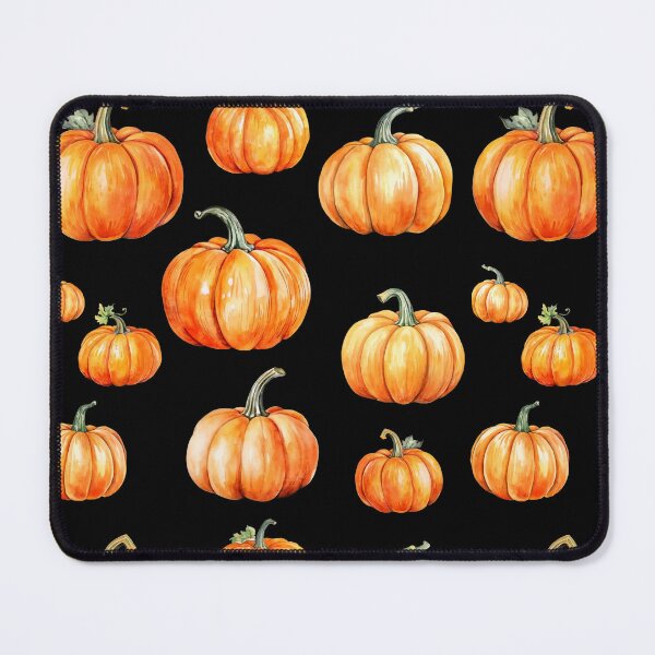 Item preview, lots of orange pumpkins, watercolor design designed and sold by in-leggings.