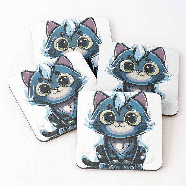 Item preview, Azure Flame Kitten designed and sold by Jonasczm.