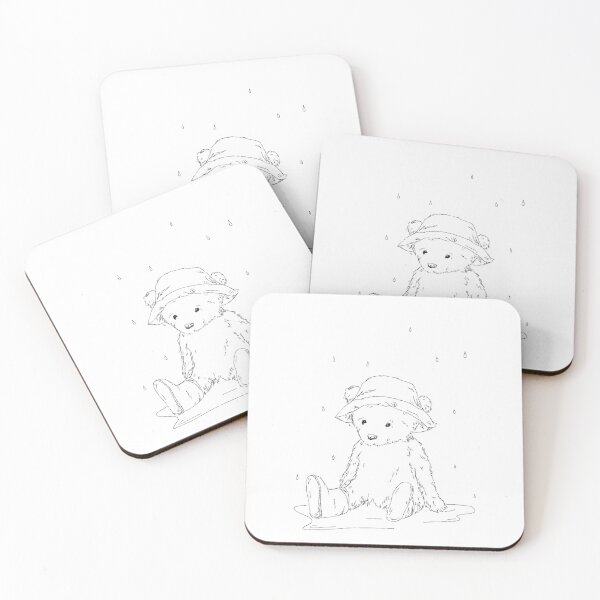 Item preview, Sad bear, rainy day bear, cute bear.  designed and sold by PipsyPuffinArt.