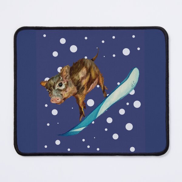 Item preview, Piglet Loves Snowboarding designed and sold by MariaSibireva.