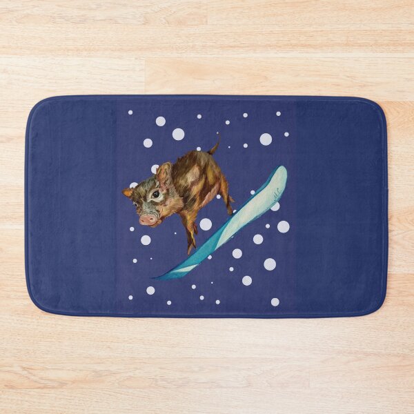 Item preview, Piglet Loves Snowboarding designed and sold by MariaSibireva.