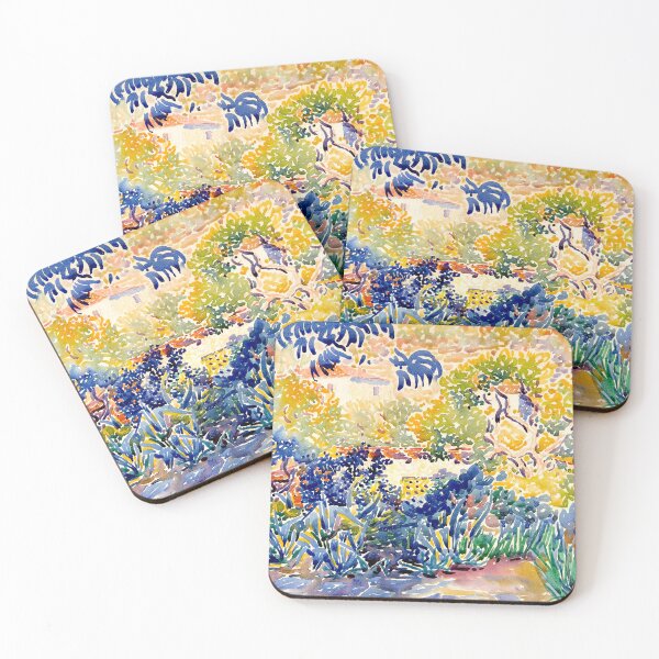 Item preview, Garden At Saint-Clair, Côte d’Azur, Delacroix 1904 designed and sold by RocketshipRetro.