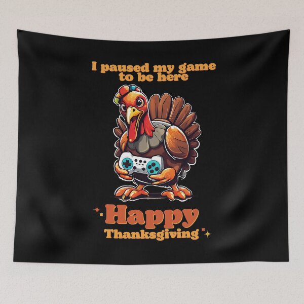 Item preview, Happy Thanksgiving Colorful Cute game player Turkey Bird, 2025 Thanksgiving Day designed and sold by TreetopStudios.
