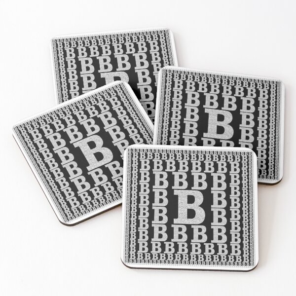 Item preview, Initial with capital letter B in pyramid design designed and sold by leobrix.