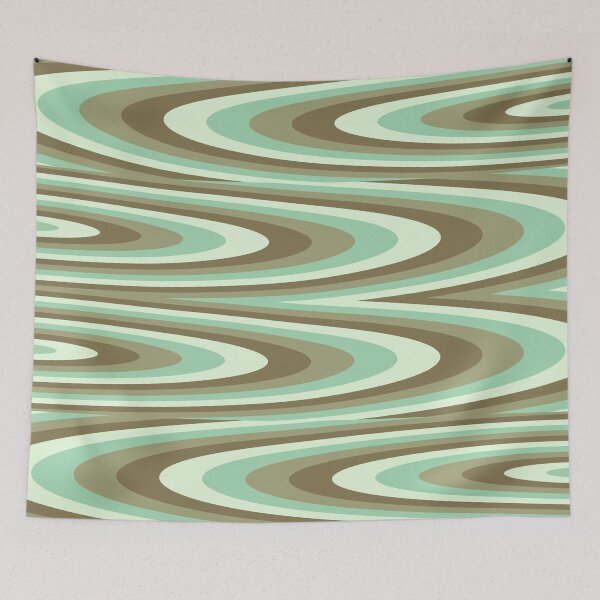 Item preview, Natural Green Waves Pattern designed and sold by TheArtism.