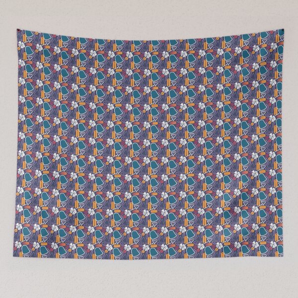 Item preview, Symmetrical and abstract geometric pattern with clean lines designed and sold by SeamlessBlend.