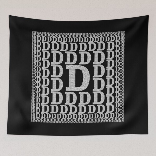 Item preview, Initial with capital letter D in pyramid design designed and sold by leobrix.