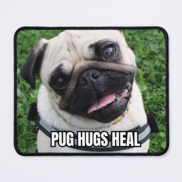 Item preview, Pug hugs heal designed and sold by GasconyPassion.
