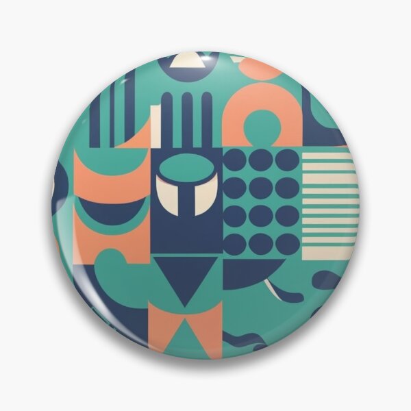 Item preview, Symmetrical and abstract geometric pattern with clean lines designed and sold by SeamlessBlend.