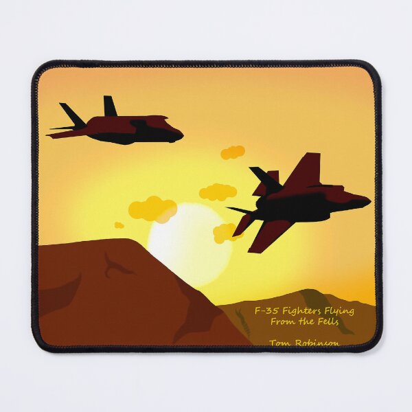 Item preview, F-35 Fighters Flying from the Fells designed and sold by LakelandDrawing.