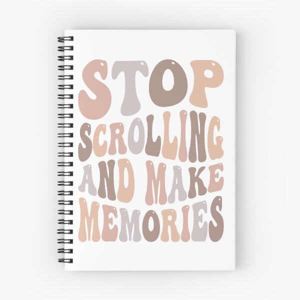Item preview, Stop Scrolling and Make Memories Retro Hippie designed and sold by illidesign.
