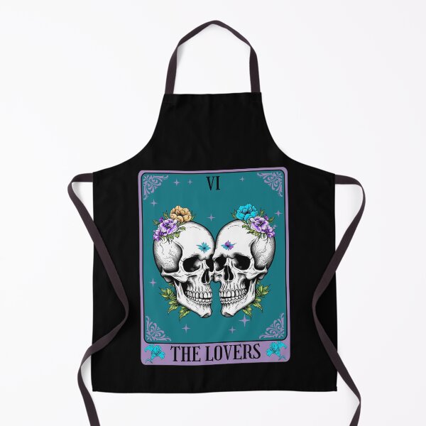 Item preview, The Lovers Tarot card Skulls designed and sold by All Year Round.