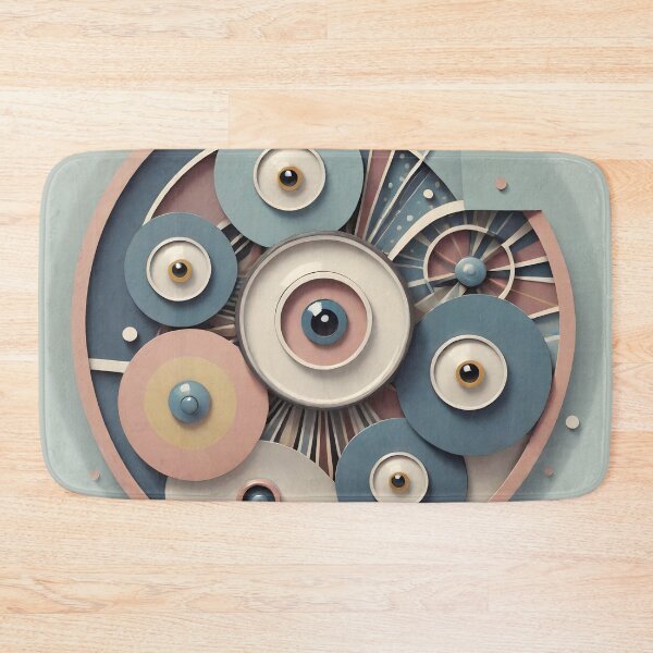 Item preview, The eyes of the universe, abstraction in the style of the 1960s designed and sold by My-fake-places.