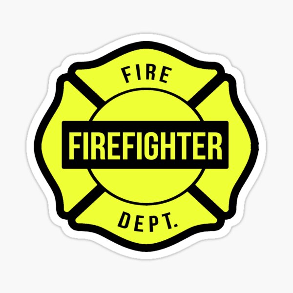 Firefighter Fire Department Sticker