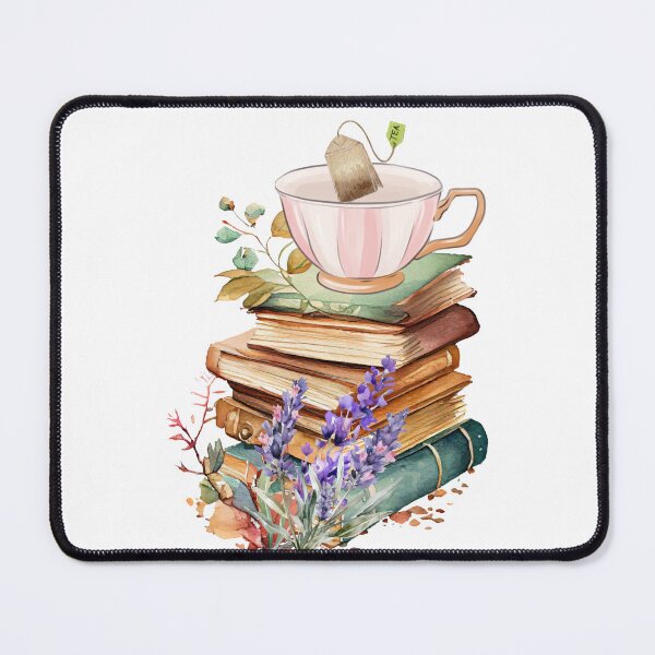 Item preview, Book and Lavender with Cup of Tea designed and sold by WORLD-SOFIA.