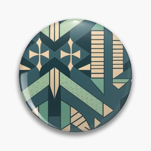 Item preview, Symmetrical and abstract geometric pattern with clean lines designed and sold by SeamlessBlend.