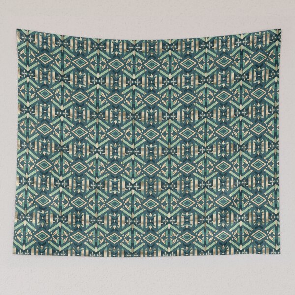 Item preview, Symmetrical and abstract geometric pattern with clean lines designed and sold by SeamlessBlend.