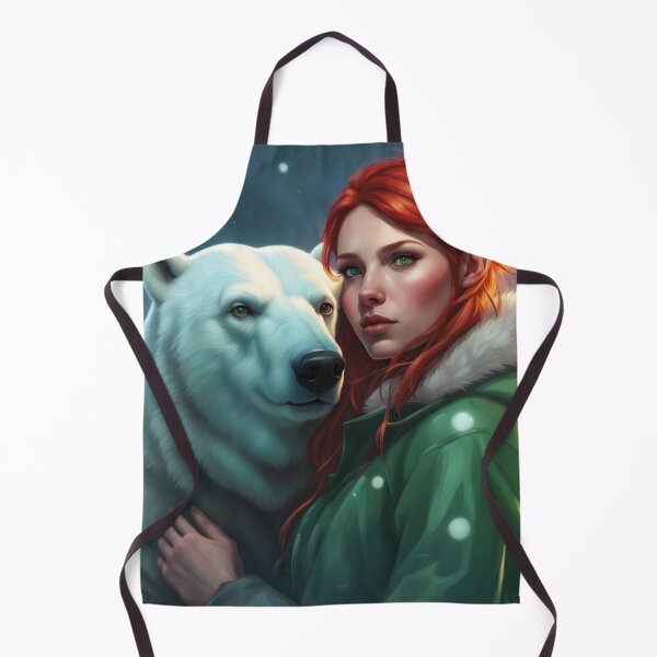 Item preview, Mujer pelirroja y oso polar designed and sold by Gabriela McDaniel.