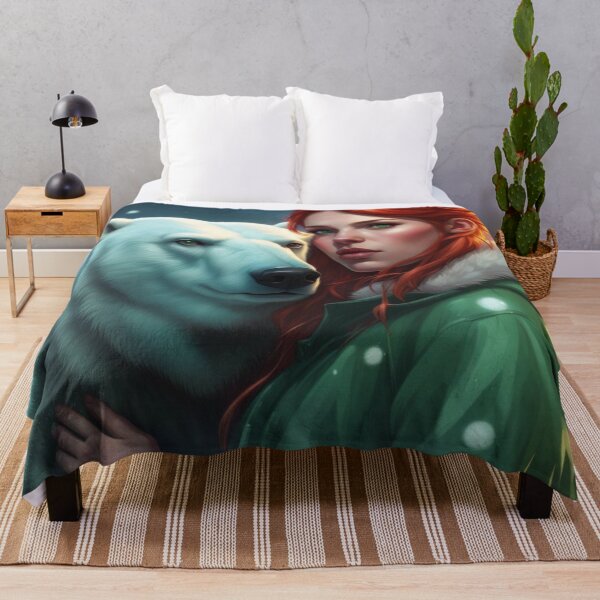 Item preview, Red Head Woman And Polar Bear designed and sold by Gabriela McDaniel.