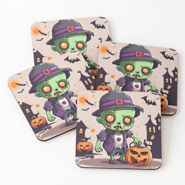 Item preview, Adorably Macabre: Cute Zombie at the Halloween Party designed and sold by PatternXS.