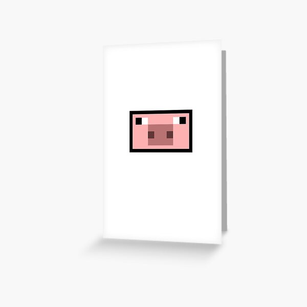 Creeper Face Pixel Art Build-On Greeting Card