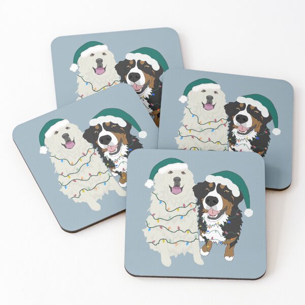 Item preview, Christmas Great Pyrenees Bernese Mtn Dog  designed and sold by KantstandyaC.
