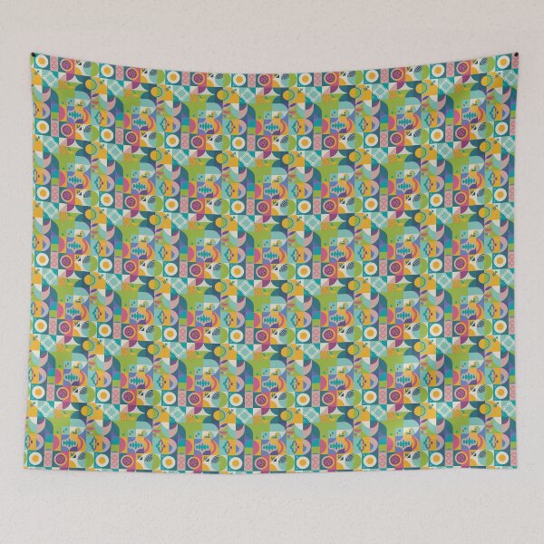 Item preview, Symmetrical and abstract geometric pattern with clean lines designed and sold by SeamlessBlend.