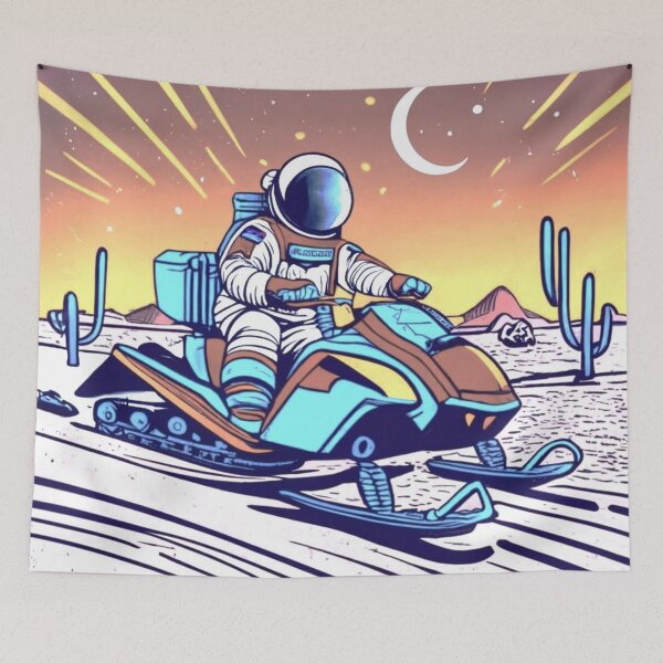 Item preview, Astronaut riding through the desert designed and sold by Tedos7.