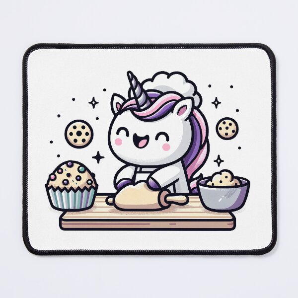 Item preview, Cute Unicorn Chef's Baking Adventure designed and sold by PuffPuffPrint.