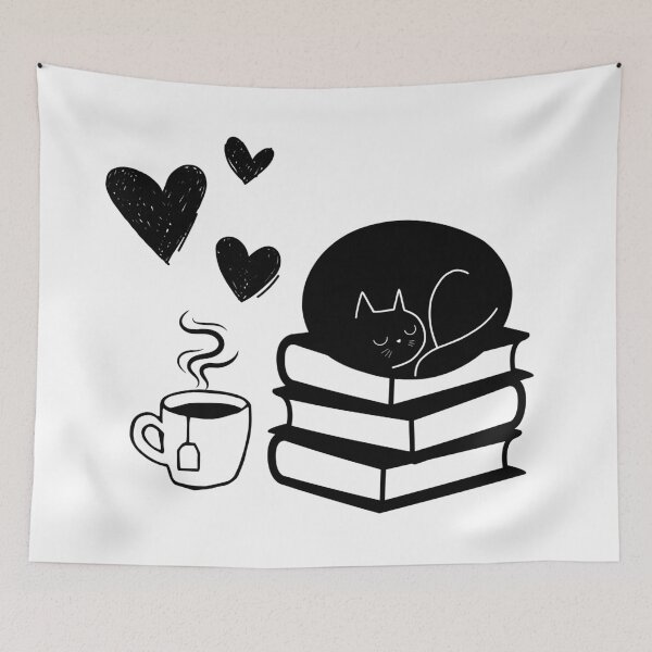 Item preview, Cat And Books designed and sold by Theia-Creations.