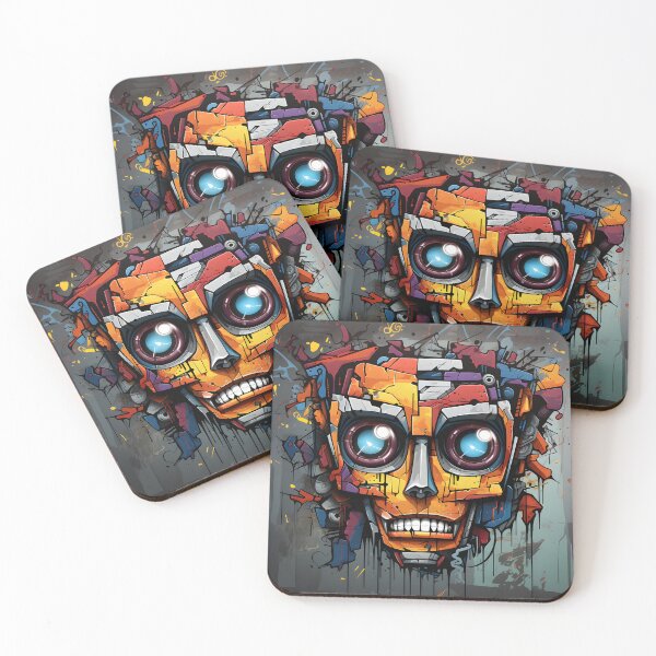 Item preview, Graffiti Bot 2 designed and sold by SMRprintdesign.