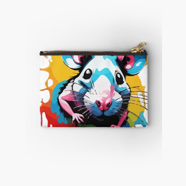 Item preview, A Vibrant Rat: Colorful Paint-Dripping Digital Art Masterpiece designed and sold by javaoverride.