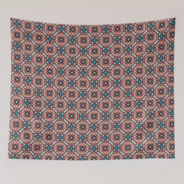 Item preview, Symmetrical and abstract geometric pattern with clean lines designed and sold by SeamlessBlend.