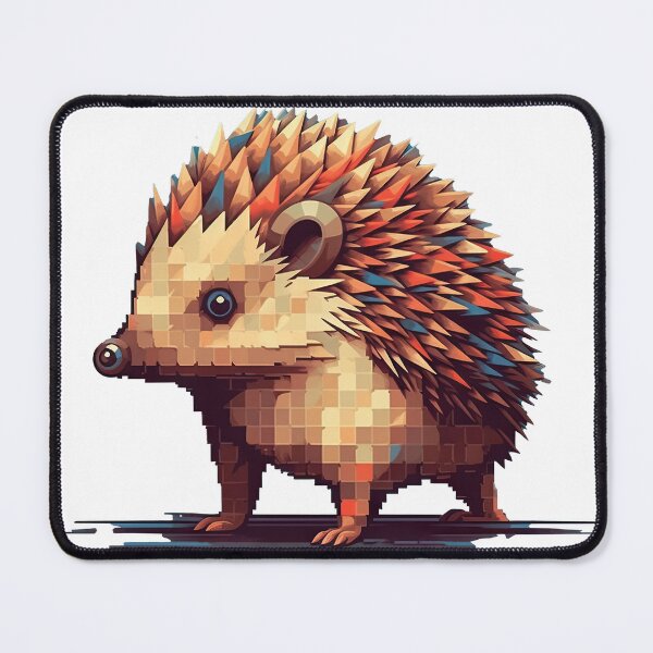 Item preview, Earthy Pixel Art Hedgehog designed and sold by Ideationing.