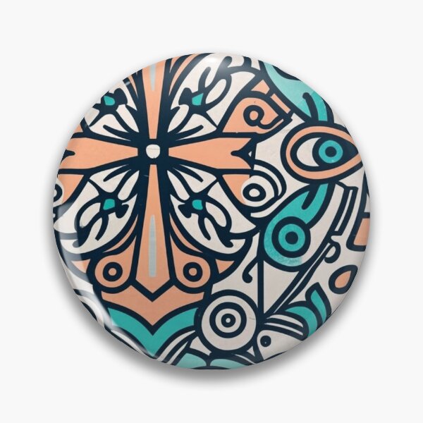Item preview, Symmetrical and abstract geometric pattern with clean lines designed and sold by SeamlessBlend.