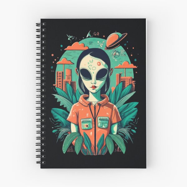 Item preview, Alien Girl In Aan Artificial World, UFO, Retro, Alien, Alien Civilization designed and sold by HelenGie.