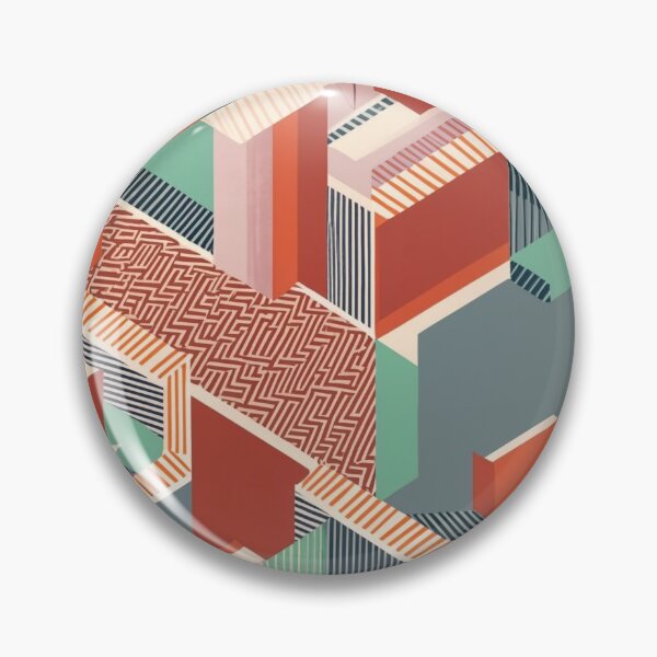 Item preview, Symmetrical and abstract geometric pattern with clean lines designed and sold by SeamlessBlend.