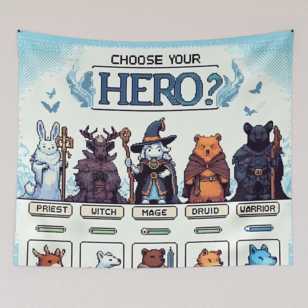 Item preview, Hero Selection designed and sold by FoxOfPixels.