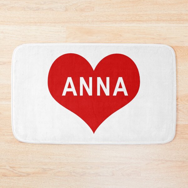 Item preview, ANNA NAME Red Love Heart designed and sold by usernamenaijan.