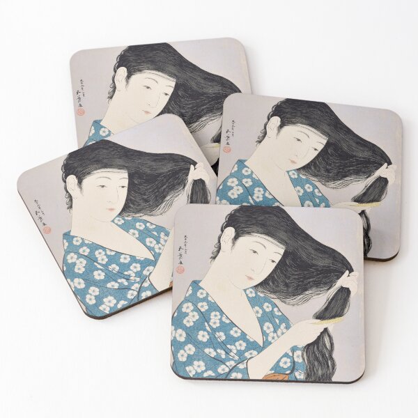 Item preview, Woman combing her Hair (1920) - Hashiguchi Goyo designed and sold by SALON DES ARTS.