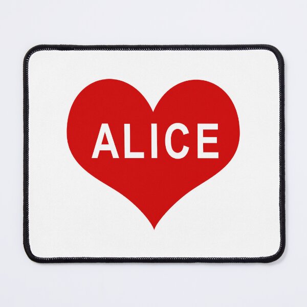 Item preview, ALICE NAME Red Love Heart designed and sold by usernamenaijan.