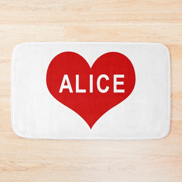 Item preview, ALICE NAME Red Love Heart designed and sold by usernamenaijan.