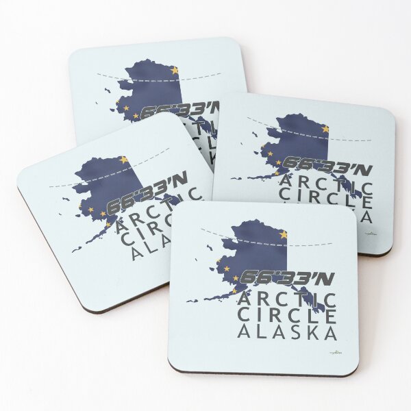 Item preview, Alaska Arctic Circle USA Sticker T-Shirt 01 designed and sold by OuterShellUK.