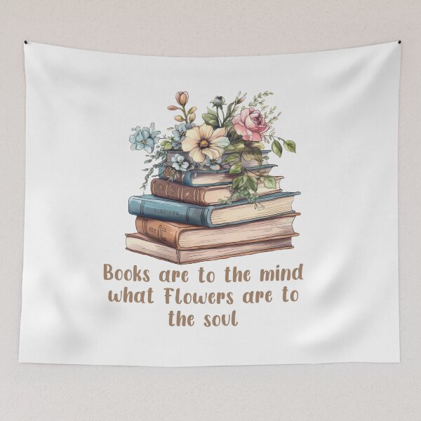 Item preview, Wildflowers Cottagecore Flowers Books For Book Lovers designed and sold by BellaLawi.