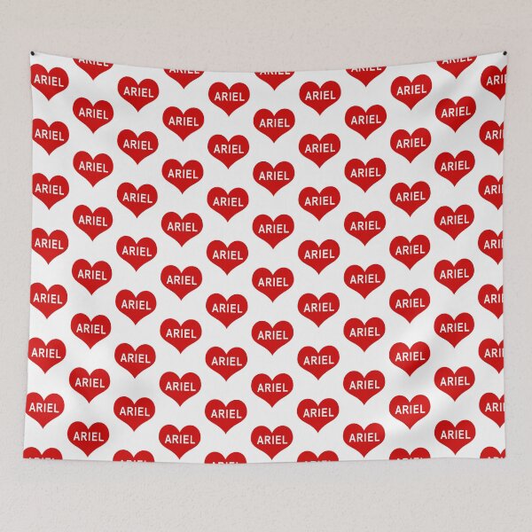 Item preview, ARIEL NAME Red Love Heart designed and sold by usernamenaijan.